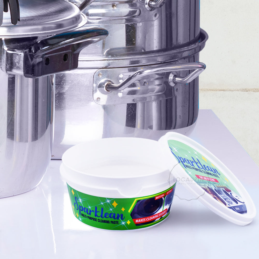 Sparklean Multi-Purpose Household Cleaner Decontamination Dishwashing Kitchen Pot Rust Cleaning Cream Paste For Glass/Tile or Stainless Appliances