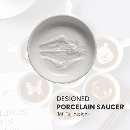 Locaupin Creative Dinnerware Porcelain Small Dipping Bowl Serving Saucer Plate Condiment Seasoning Dishes Cute Design