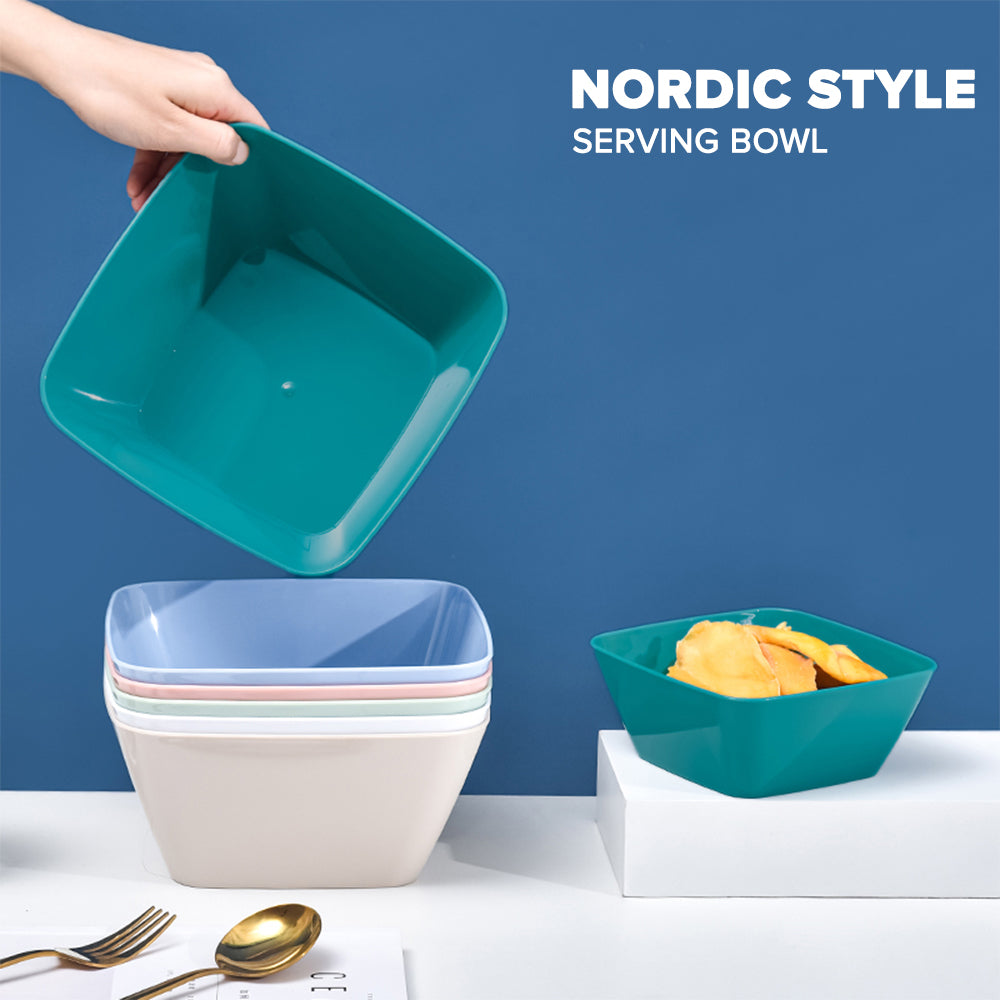 Locaupin Snack Appetizer Fruit Plate Multipurpose Serving Tray Salad Bowl Dessert Pasta Dinner Dish Food Container