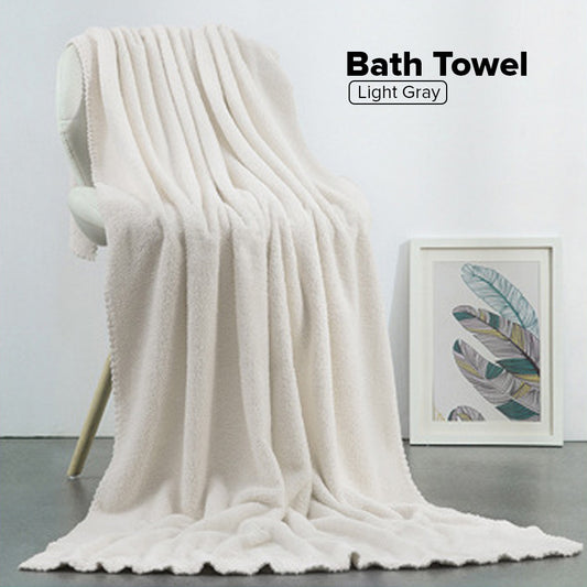 Locaupin Soft Drying Bath Towel Lightweight Bathroom Shower Body Wash Cloth Multipurpose Use for Travel Fitness Spa