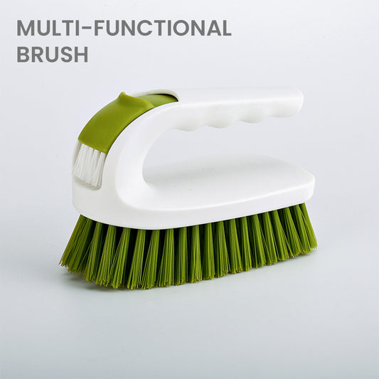 Locaupin Comfort Grip Household All Purpose Cleaning Brush Scrub Flexible Hard Bristles Heavy Duty For Bathroom Tiles Sink Floor Carpet