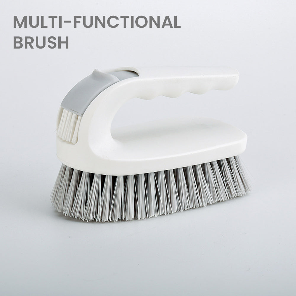 Locaupin Comfort Grip Household All Purpose Cleaning Brush Scrub Flexible Hard Bristles Heavy Duty For Bathroom Tiles Sink Floor Carpet