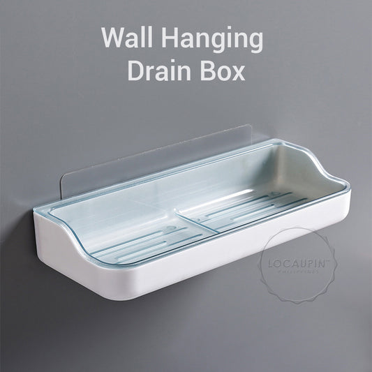 Locaupin Bathroom Shelf Double Drainage Soap Holder