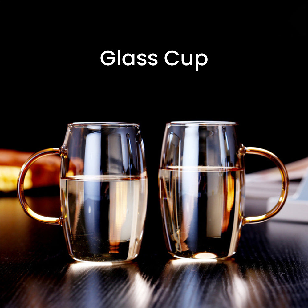 Locaupin Glass Pitcher and Mug Large Capacity Teapot Heat-Resistant For Hot and Cold Beverage Tea Coffee Juice Jug Kettle