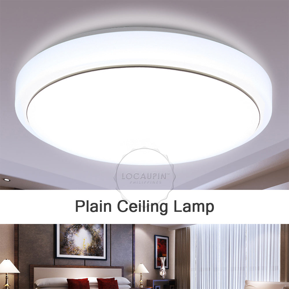 Locaupin Plain Classic Flush Mount LED Simple Ceiling Light Modern Lamp for Restaurant Kitchen Dining Living Room Corridor