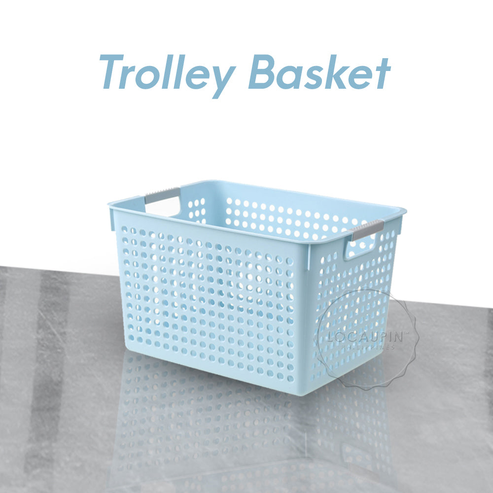 Locaupin Office Desk Hollow Storage Basket Bin Container School Supplies, Kitchen Organizer (Wide)