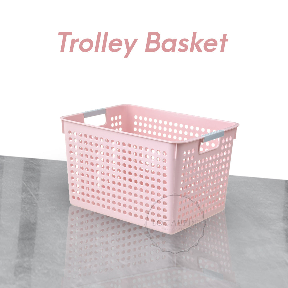 Locaupin Office Desk Hollow Storage Basket Bin Container School Supplies, Kitchen Organizer (Wide)