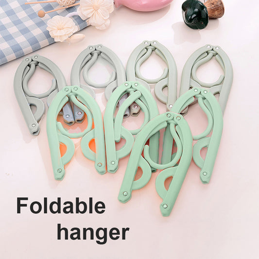 Locaupin Portable Laundry Folding Clothes Hanger For Home, Outdoor Travel Use