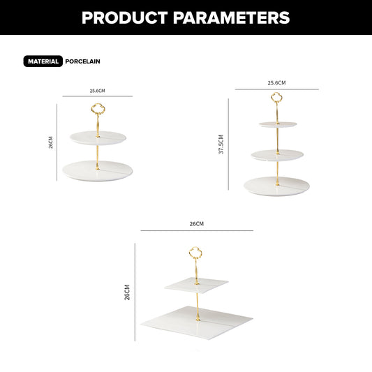 Locaupin NEW ARRIVAL Party Decor Serving Tray Cupcake Stand Tower Catering Display Shelf Multifunctional Dessert Cake Holder Plate