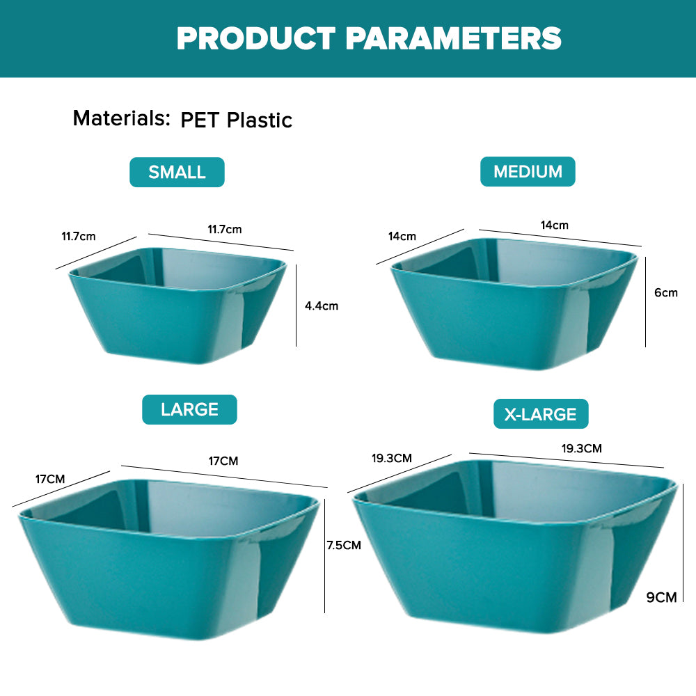Locaupin Snack Appetizer Fruit Plate Multipurpose Serving Tray Salad Bowl Dessert Pasta Dinner Dish Food Container