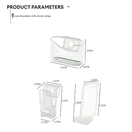 Locaupin Refrigerator Side Door Hanging Shelf Bin Container Adjustable Fridge Divider Space Separator Kitchen Pantry Organizer