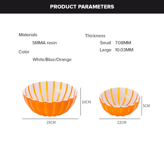 Locaupin Food Serving Snack Dessert Multipurpose Dinnerware Mixing Prepping Baking Pasta Soup Salad Bowl Fruit Storage