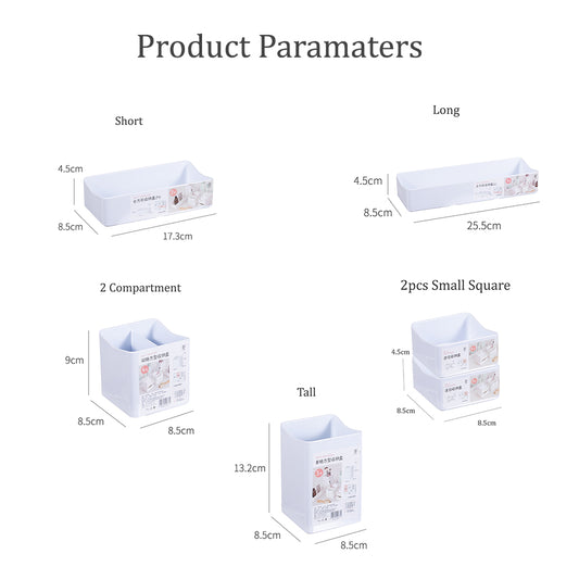 Locaupin Multipurpose Stackable Desktop Organizer Shelf Vanity Dresser Countertop Skincare Jewelry Cosmetic Storage Makeup Brushes Holder