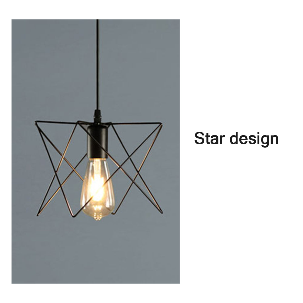 Locaupin Modern Loft Hanging Cage Lamp Pendant Light Bar Counter Retro Ceiling Iron Led Home Living Room Decoration Cafe Restaurant