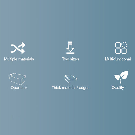 Locaupin Bathroom Clothes Sundries Basket Desktop Storage Box Toys Organizer Plastic Container Wood Handle