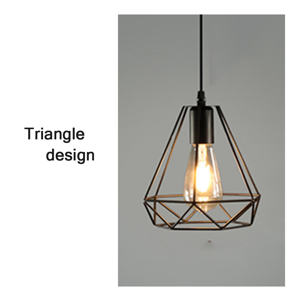 Locaupin Modern Loft Hanging Cage Lamp Pendant Light Bar Counter Retro Ceiling Iron Led Home Living Room Decoration Cafe Restaurant