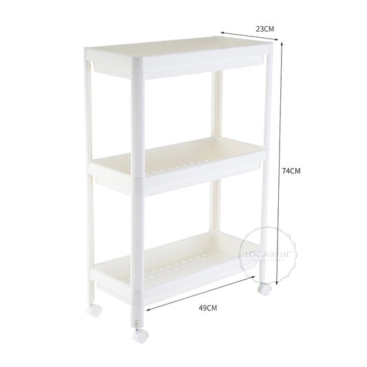 3-Layer Plastic Multifunctional Storage Rack Shelf Organizer