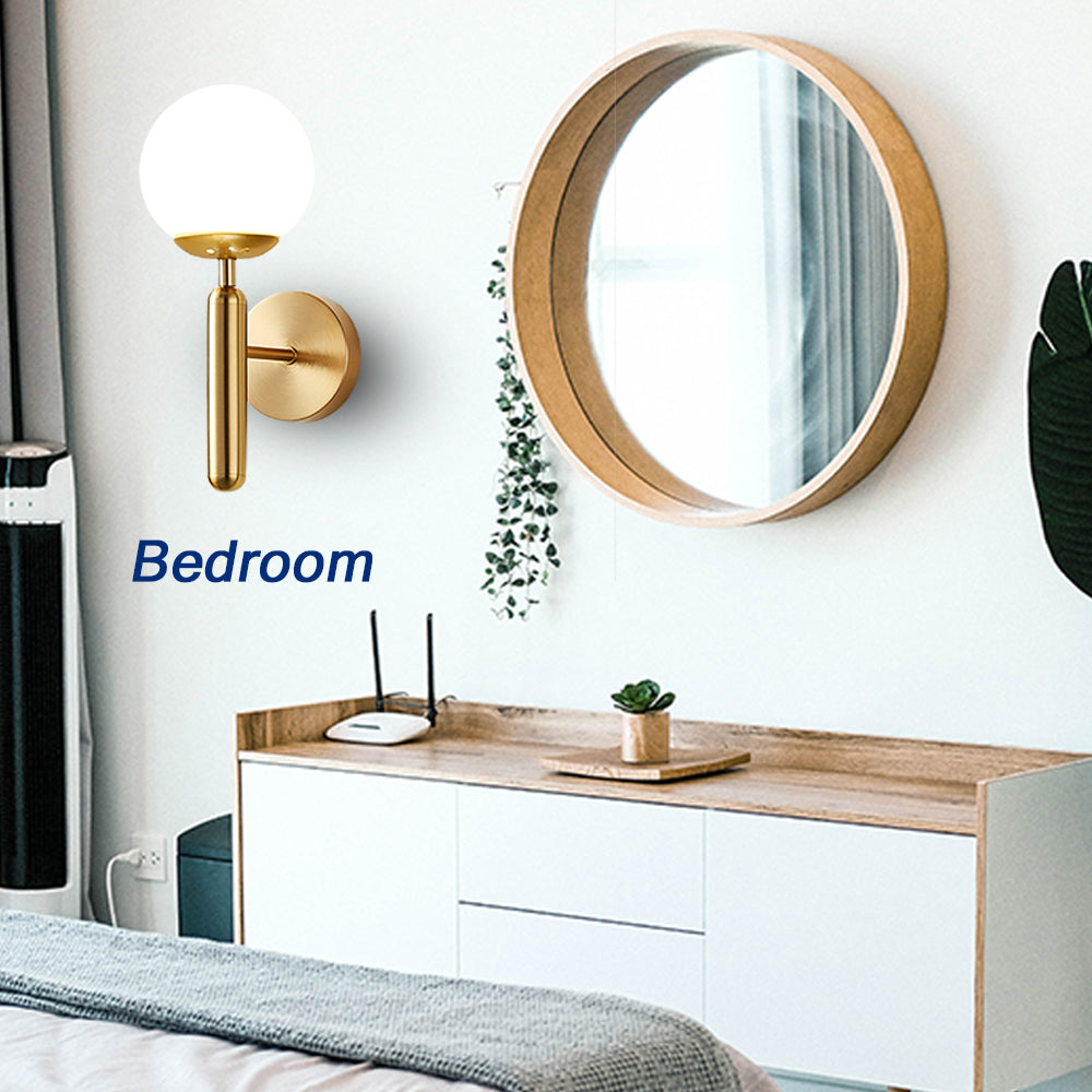 Locaupin Dimmable Round Shaped Wall Lamp Mount Change Ambient Light