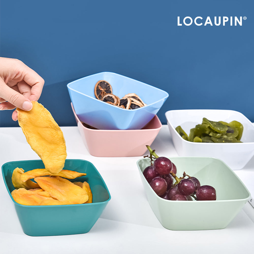 Locaupin Snack Appetizer Fruit Plate Multipurpose Serving Tray Salad Bowl Dessert Pasta Dinner Dish Food Container