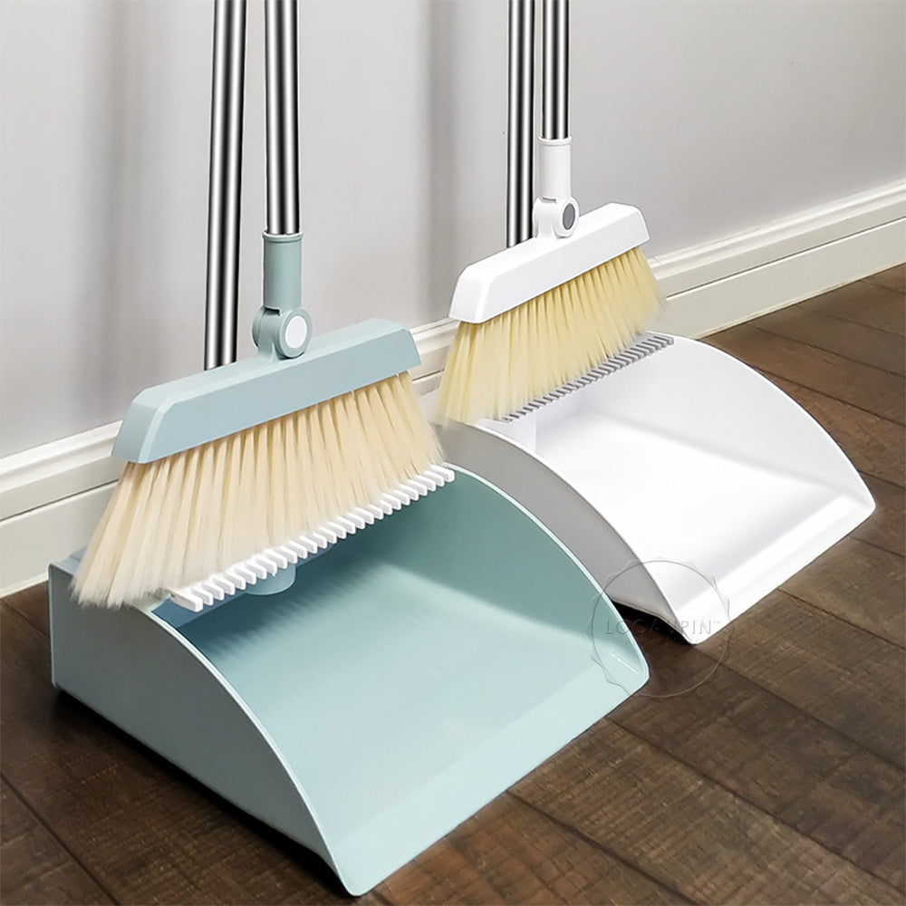 Rotatable Broom and Dustpan Combo Set
