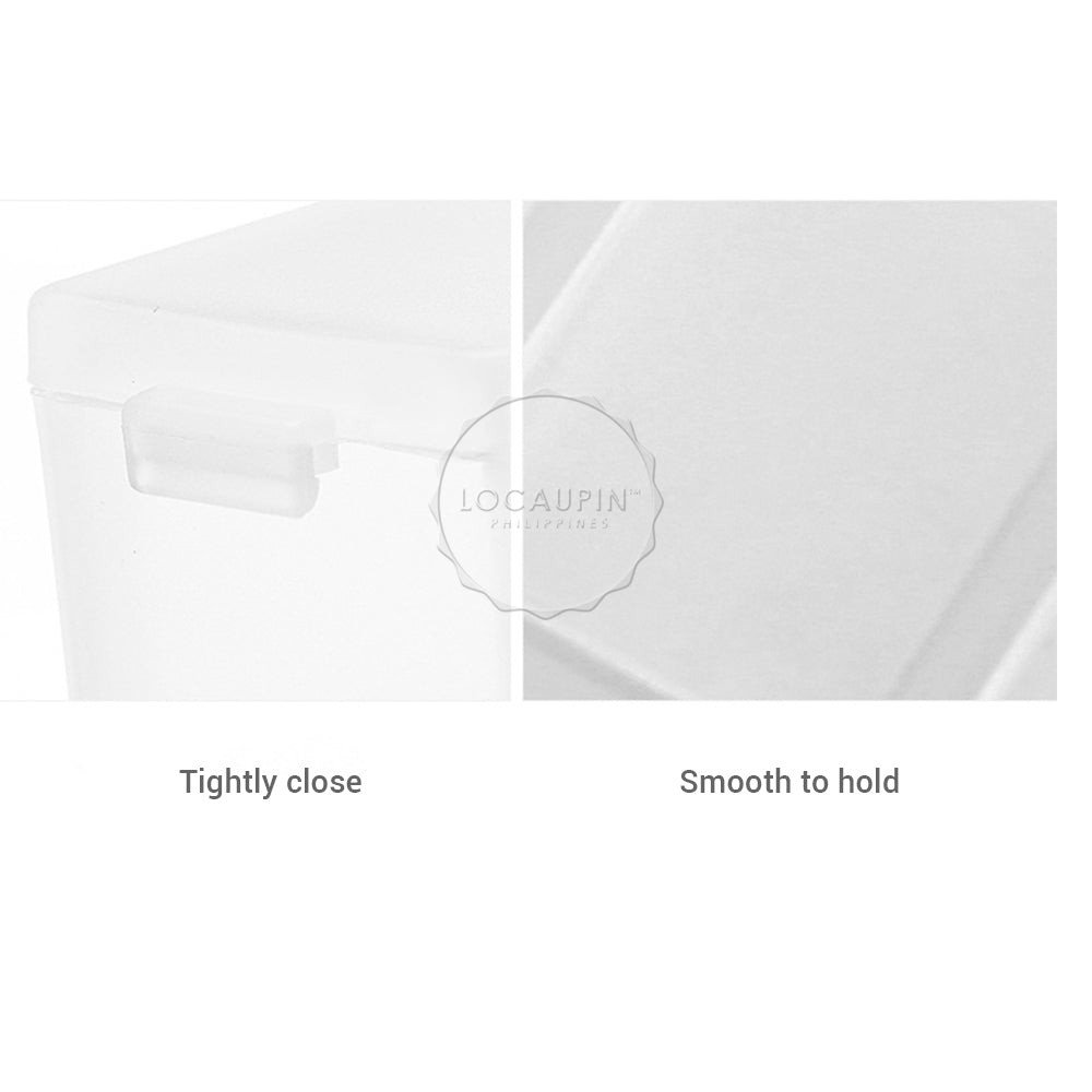 Locaupin Weekly Pill Organizer Portable Medicine Case Box Large Compartments Container Moisture-Proof Travel or Daily Use For Vitamins Supplement