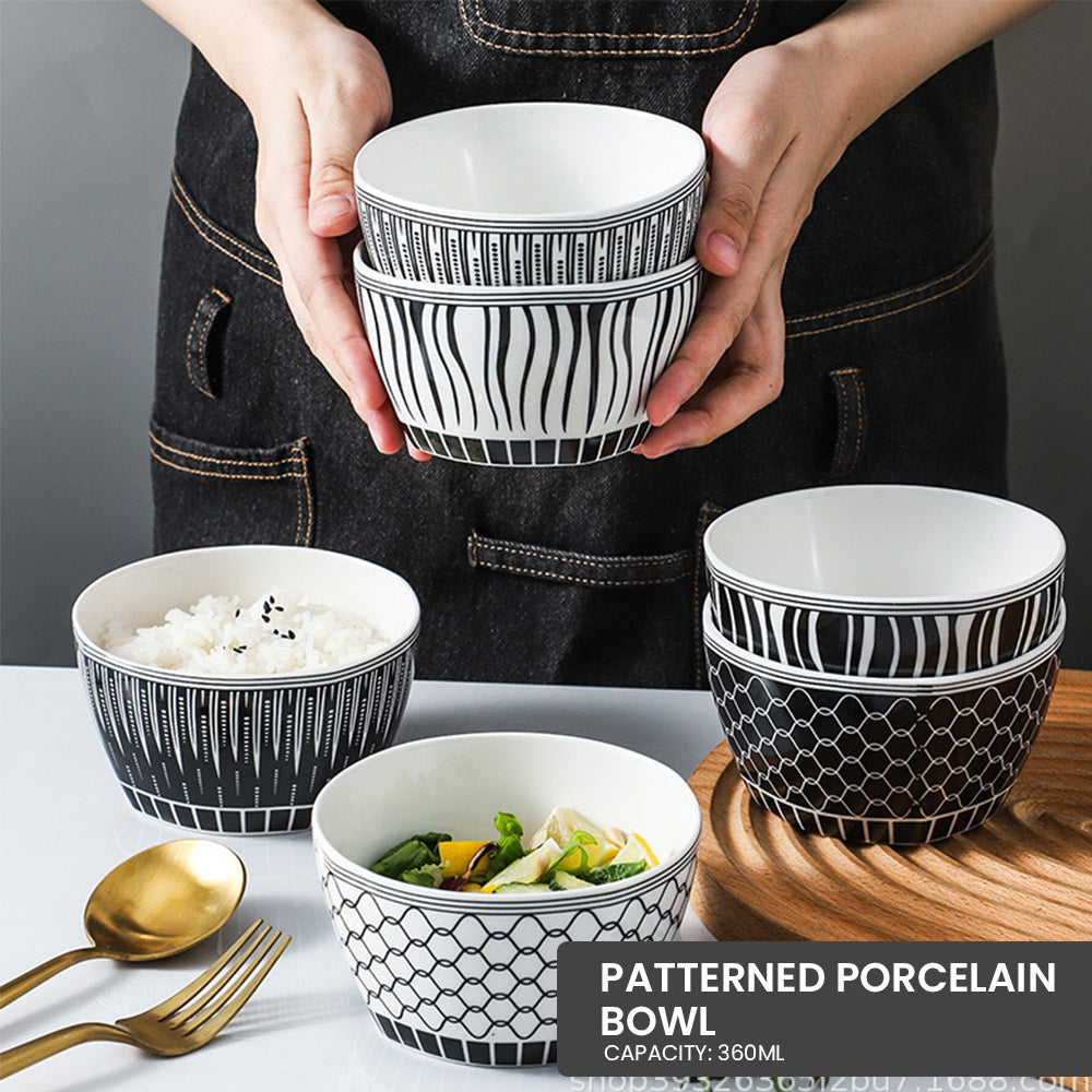 Locaupin Traditional Japanese Porcelain Rice Bowl Ramen Soup Side Dish Dip Sauce Appetizer Serving Plate Microwavable Oven Safe Dinnerware