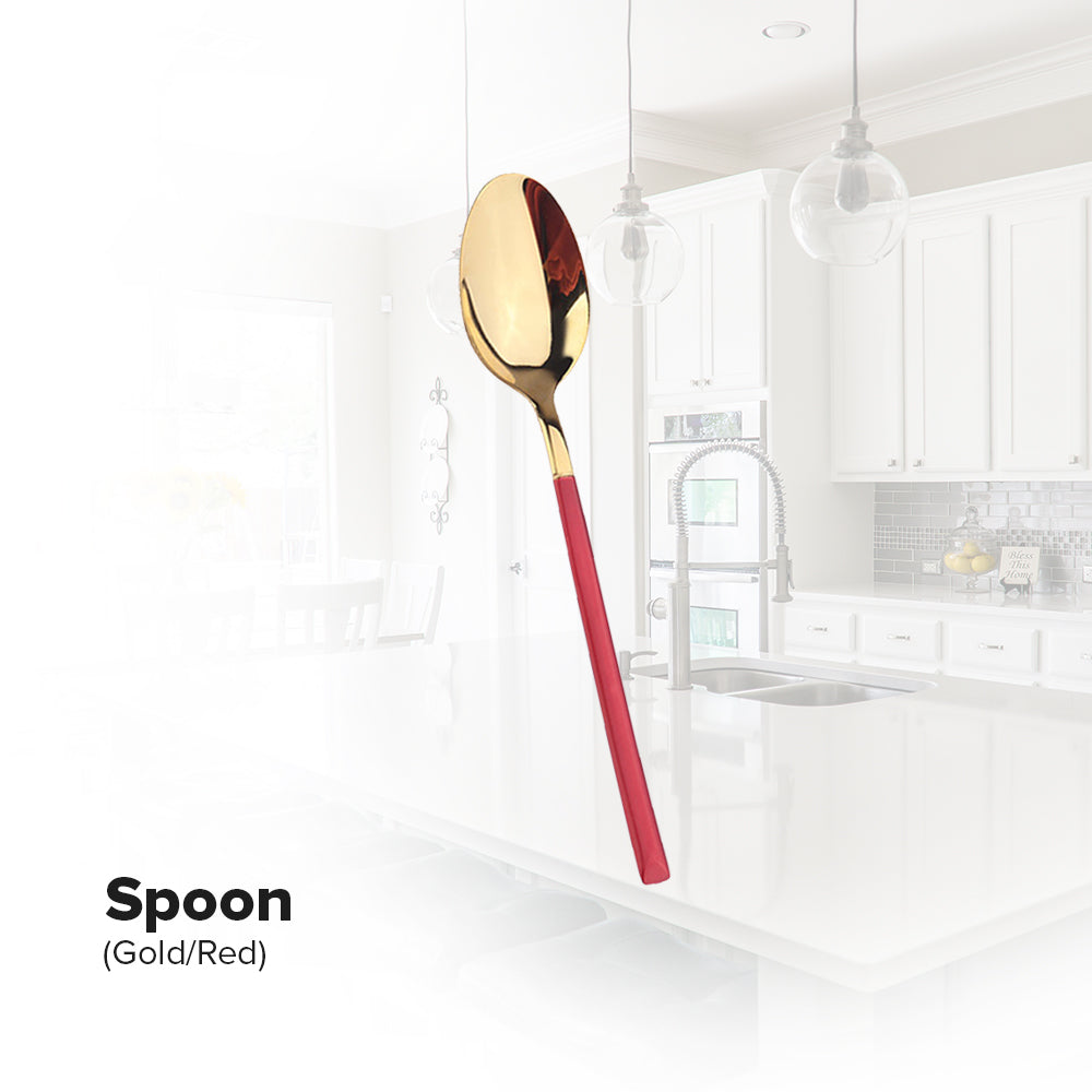 Locaupin Tableware Service Stainless Luxury Dining Cutlery Modern Spoon Fork Chopsticks Teaspoon Knife For Home Hotel Use