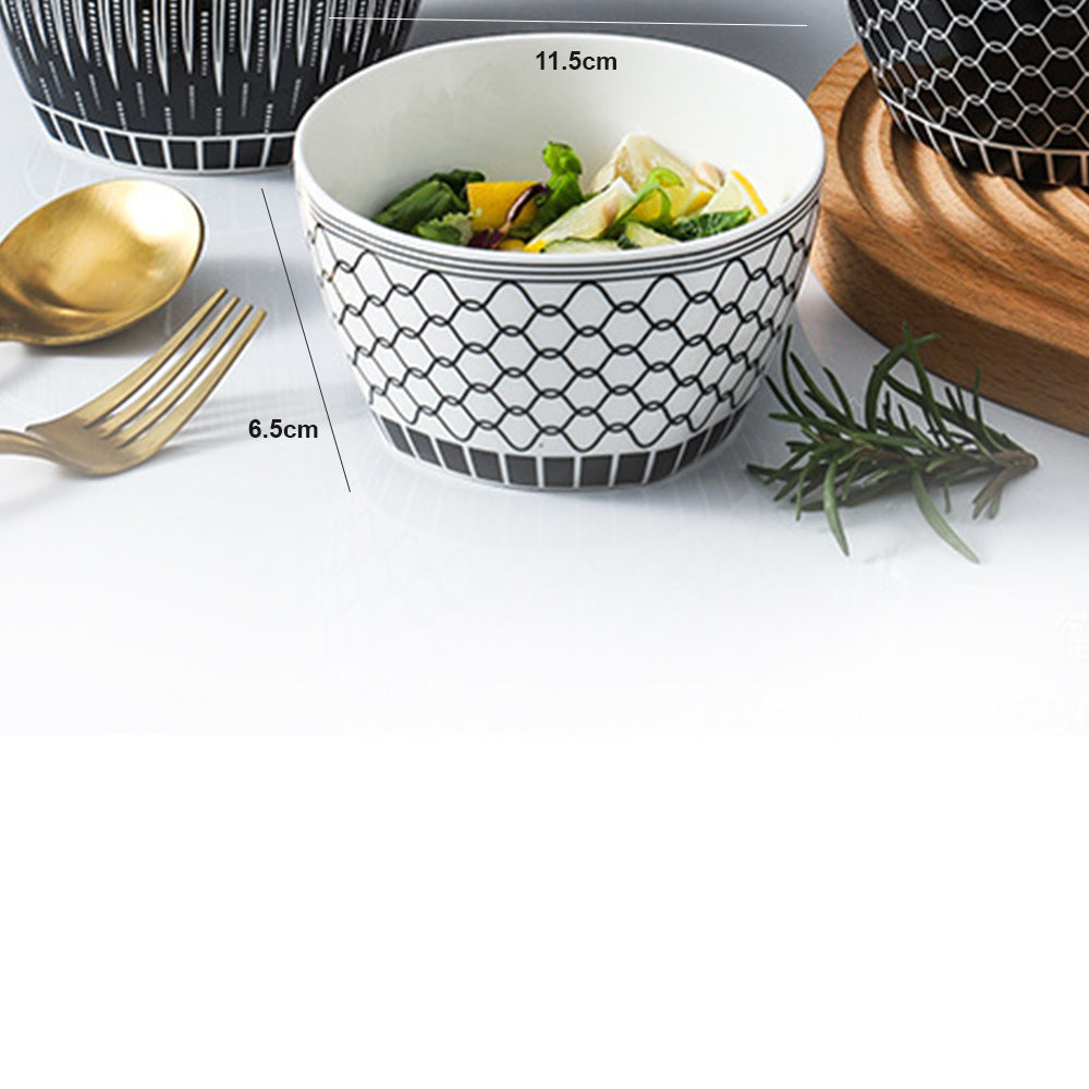 Locaupin Traditional Japanese Porcelain Rice Bowl Ramen Soup Side Dish Dip Sauce Appetizer Serving Plate Microwavable Oven Safe Dinnerware