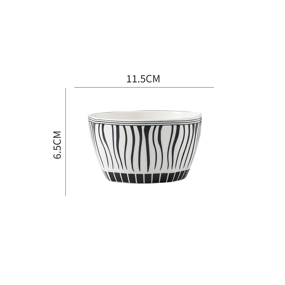 Locaupin Traditional Japanese Porcelain Rice Bowl Ramen Soup Side Dish Dip Sauce Appetizer Serving Plate Microwavable Oven Safe Dinnerware
