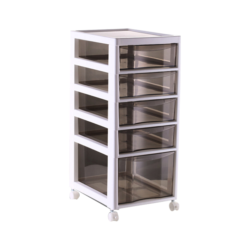 Locaupin Rolling Utility Storage Drawer Cart on Wheels Home Office File Cabinet Dresser Wardrobe Organizer Bin Multifunctional Trolley