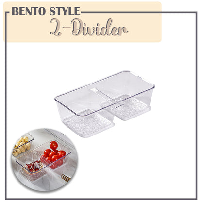 Locaupin Clear Serving Platter Food Snacks Tray Party Catering Dessert Display Multipurpose Kitchen Organizer Condiments Storage