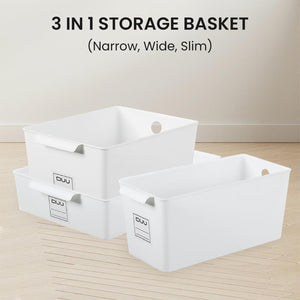 Locaupin Multifunctional Sorting Storage Basket Organizer Box Space Saver Wardrobe Cabinet Drawer Type Shelf Set