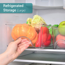 Load image into Gallery viewer, Locaupin Multifunctional Refrigerator Egg Food Storage PET Plastic Fresh Keeping Kitchen Fridge Organizer For Fruit and Vegetable
