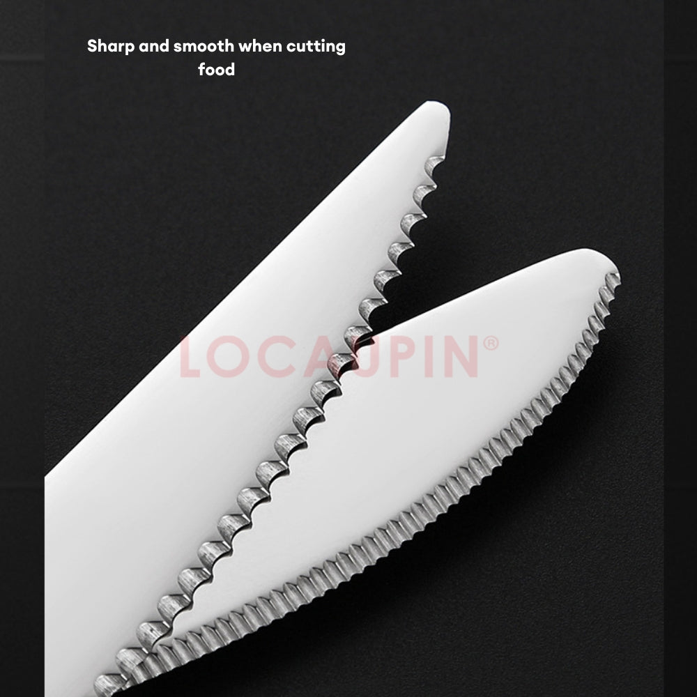 LOCAUPIN 304 Stainless Steel Tableware Cutlery Utensil Set Spoon and Fork Food Grade Premium Dinnerware Cutlery Sets