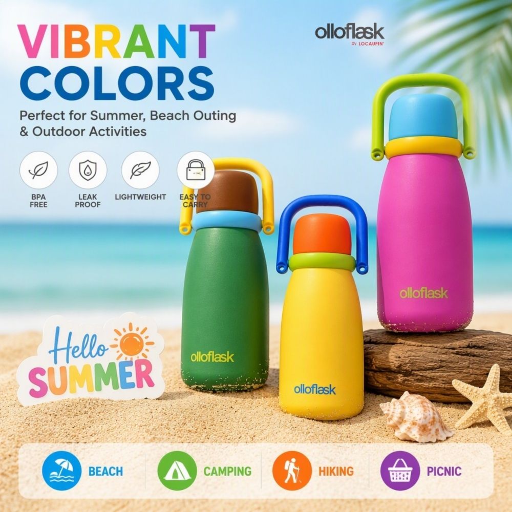 Locaupin SpringPop Series (24oz) Vacuum Flask Sip Insulated Water Tumbler