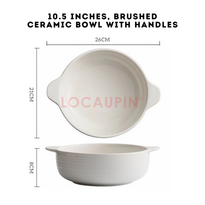 Locaupin Elegant Ceramic Nordic Style Tableware Minimalist and Cozy Look Dinnerware Perfect for any Special Occasion