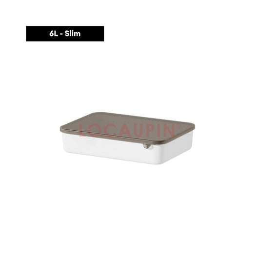 LOCAUPIN Storage Organizer Box with Lid Multifunctional Space Saver Home Supplies Make Up Office Household Organizer