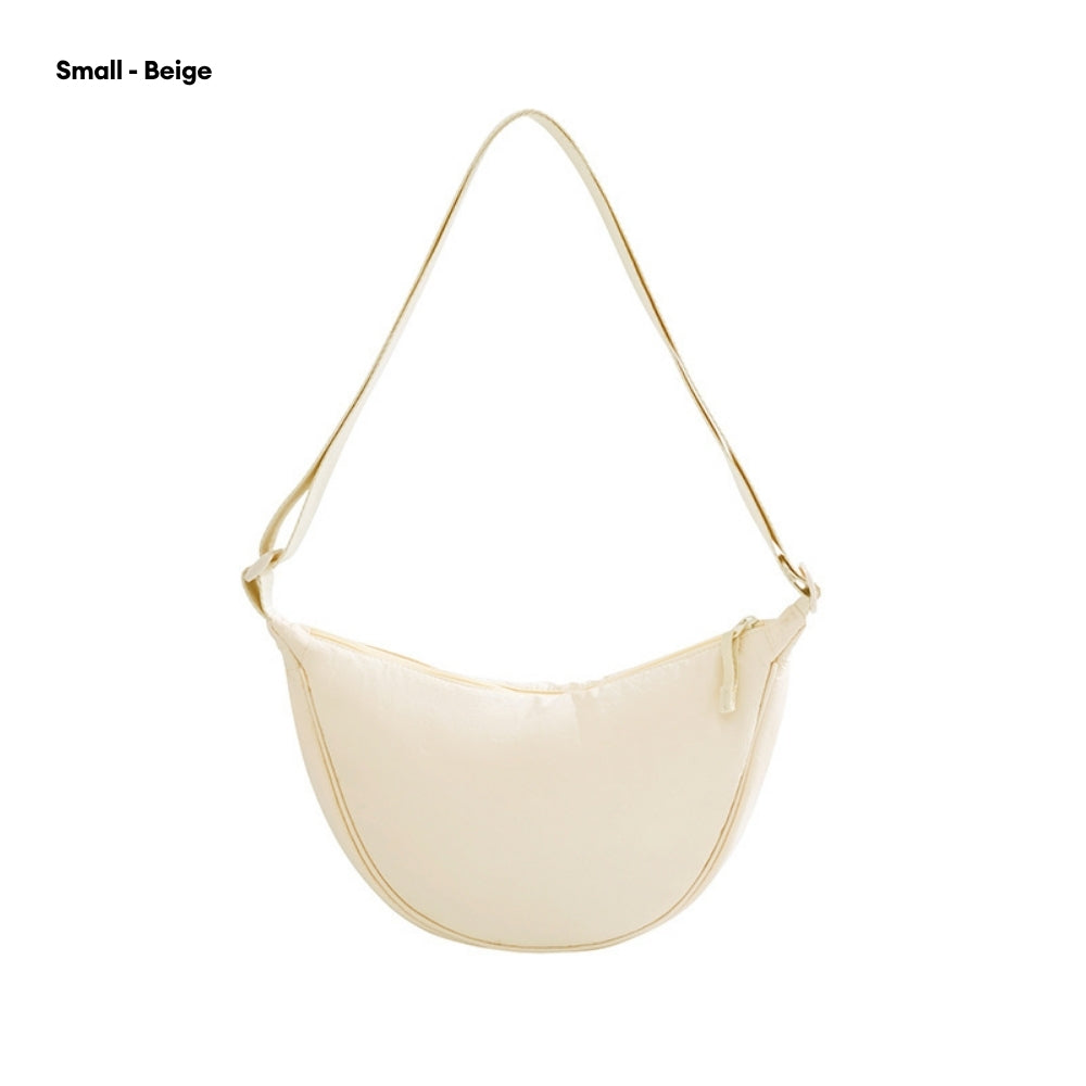 LOCAUPIN Moon Casual Cross Body Bag Nylon Messenger Bag Dumpling bag Portable Men and Women Simple Shoulder Sling Bag
