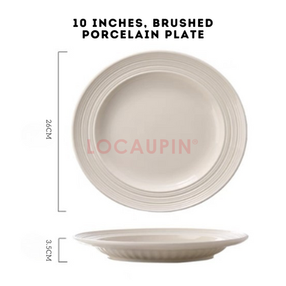 Locaupin Elegant Porcelain Nordic Style Tableware Minimalist and Cozy Look Dinnerware Perfect for any Special Occasion