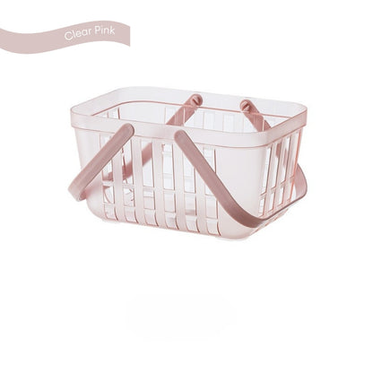 LOCAUPIN Portable Bath Basket Bathroom Storage Caddy Organizer Multifunctional Shower Plastic Storage Basket with Handle