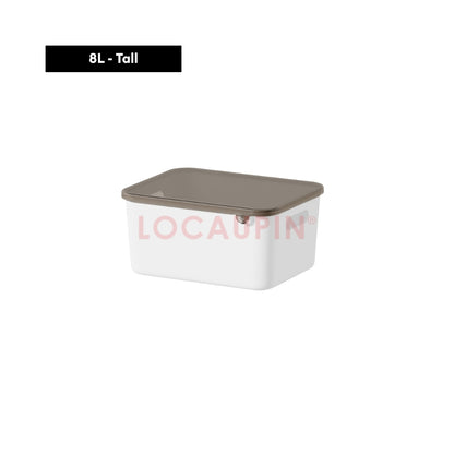 LOCAUPIN Storage Organizer Box with Lid Multifunctional Space Saver Home Supplies Make Up Office Household Organizer