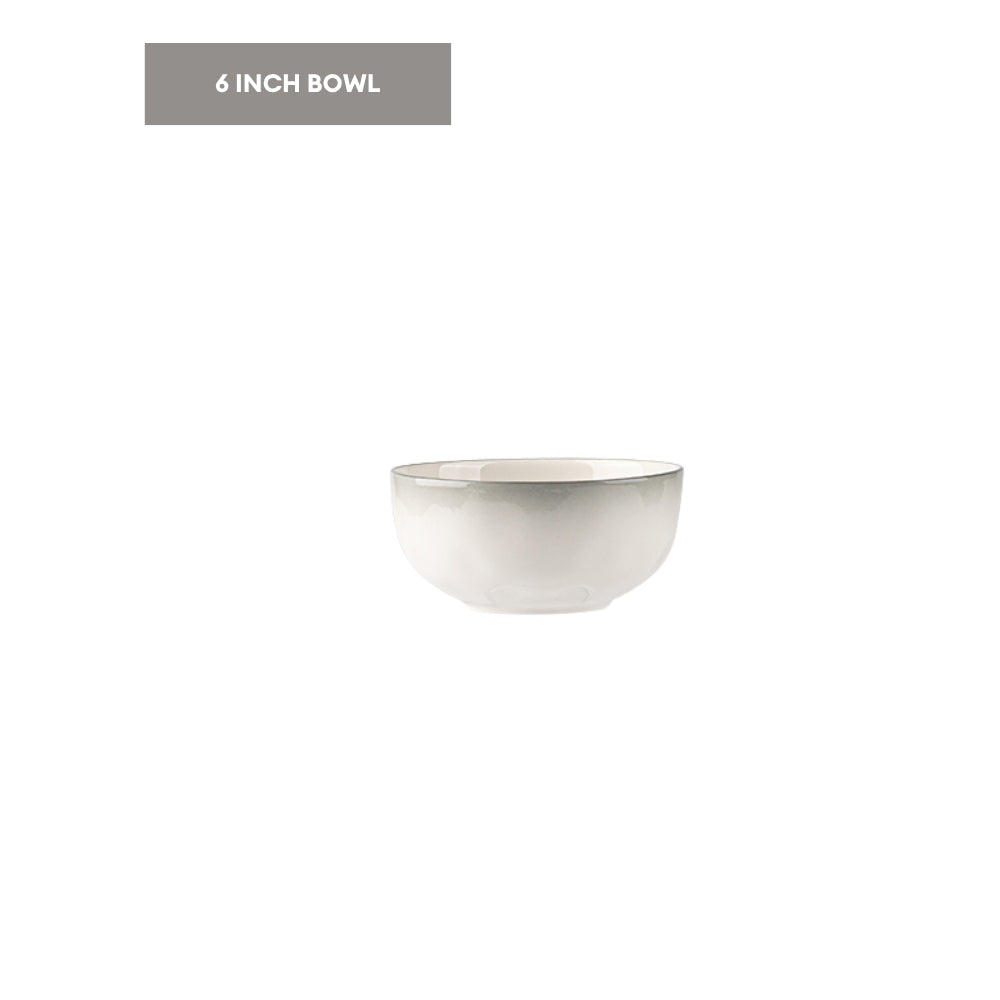 LOCAUPIN Ceramic Elegant Modern Dinnerware Microwave & Oven Safe High Quality Ceramic Bowl Plates Tableware Collection