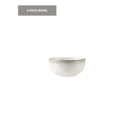 LOCAUPIN Ceramic Elegant Modern Dinnerware Microwave & Oven Safe High Quality Ceramic Bowl Plates Tableware Collection