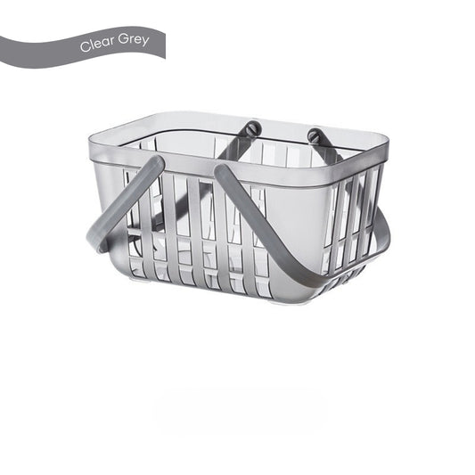 LOCAUPIN Portable Bath Basket Bathroom Storage Caddy Organizer Multifunctional Shower Plastic Storage Basket with Handle