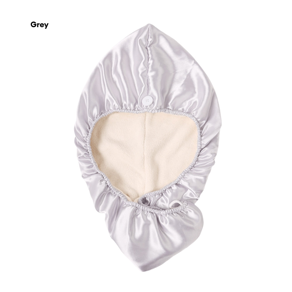 LOCAUPIN Quick Dry Hair Drying Cap Towel Double Layer Silk Bathroom Hat Bathing Shower Hair Cap Anti-bacterial Dry Cap