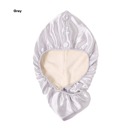 LOCAUPIN Quick Dry Hair Drying Cap Towel Double Layer Silk Bathroom Hat Bathing Shower Hair Cap Anti-bacterial Dry Cap