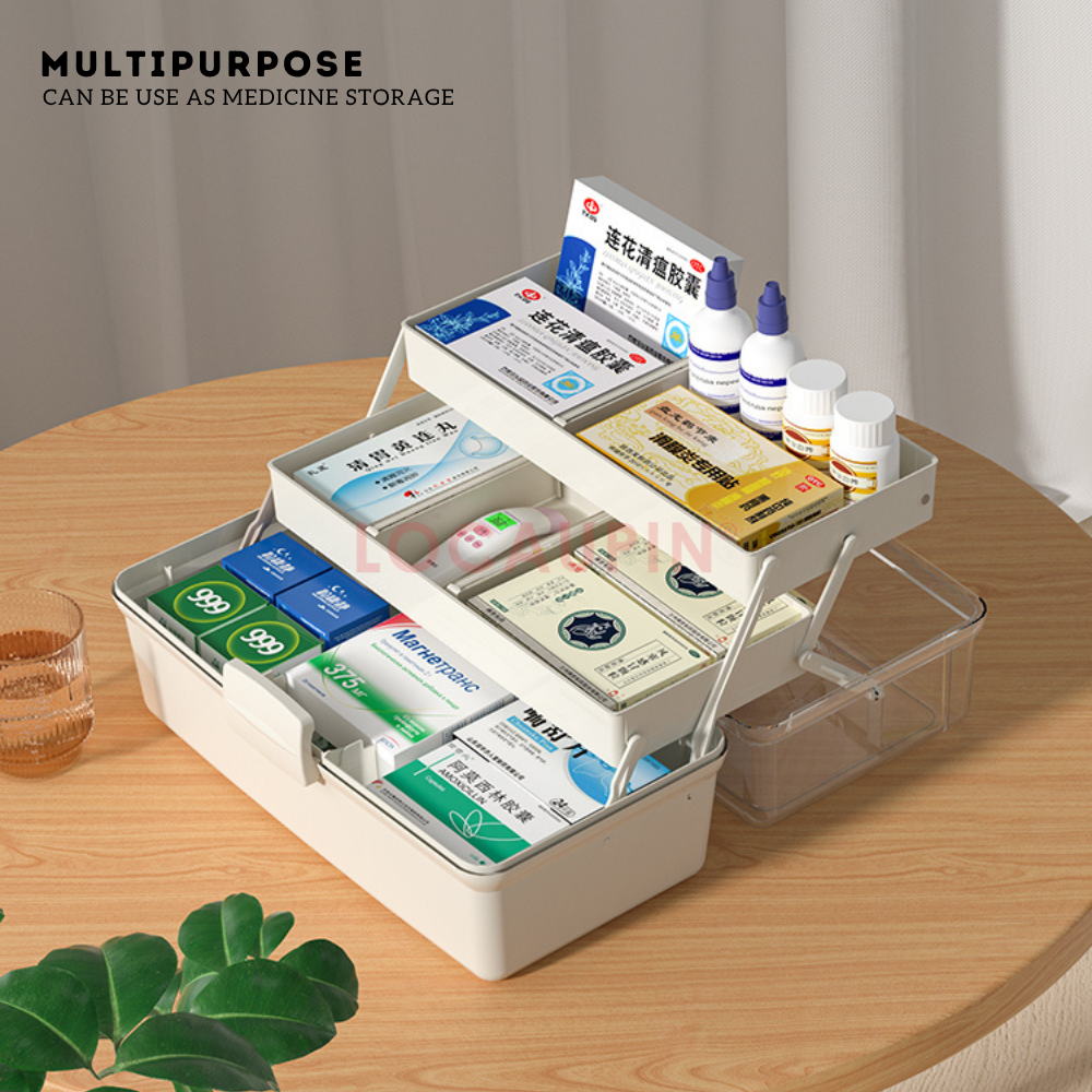 Locaupin Simple Multipurpose Storage Box Desktop Home Organizer Minimalist Layered Space Saver Sorting Bin High Quality Container