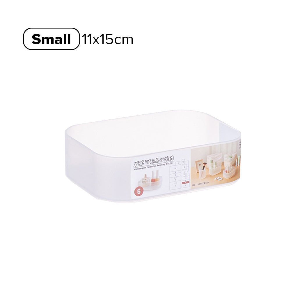 Locaupin Office Supplies Cosmetics Stationery Caddy Storage Multifunctional Desk Organizer Box Compartment Grid Basket Container Bin