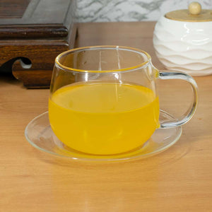 Locaupin Tea Pot Maker with Removable Spout Filter Heat Resistant Borosilicate Glass Bamboo Lid Kettle Hot Cold Beverage