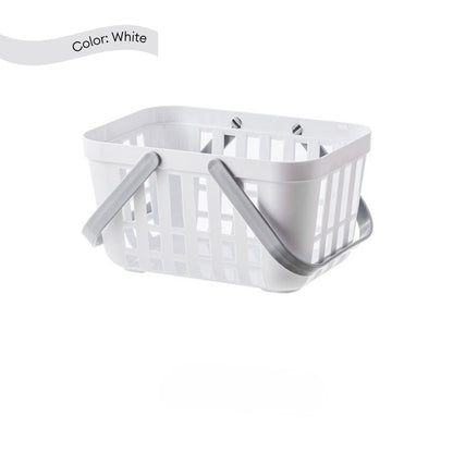 LOCAUPIN Portable Bath Basket Bathroom Storage Caddy Organizer Multifunctional Shower Plastic Storage Basket with Handle